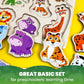 Quokka Wooden Puzzles For Toddlers 1-2 – 4 Set Pegged Puzzles For Kids Ages 1-2 – Animal Safari Learning Toy For Kids – Gift Realistic Educational Game For Boy And Girl