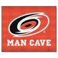 FANMATS 14408 Carolina Hurricanes Man Cave Tailgater Rug - 5ft. x 6ft. Sports Fan Area Rug, Home Decor Rug and Tailgating Mat