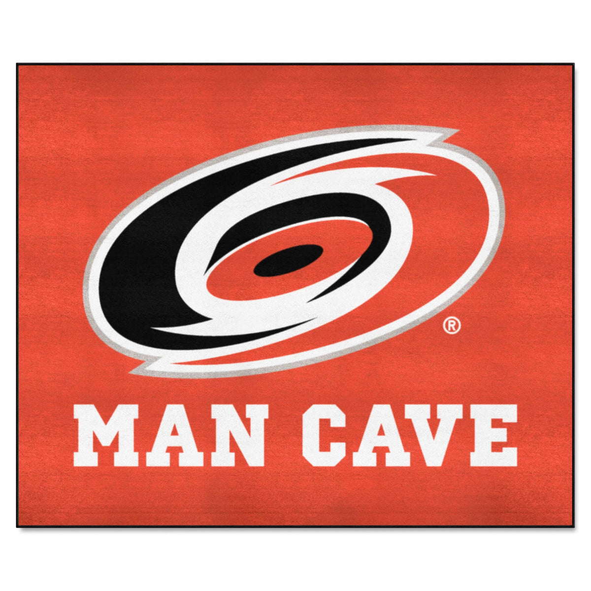 FANMATS 14408 Carolina Hurricanes Man Cave Tailgater Rug - 5ft. x 6ft. Sports Fan Area Rug, Home Decor Rug and Tailgating Mat