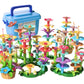 Temi 138 Pcs Flower Garden Building Toys For Girls Toys, Educational Stem Toy And Preschool Garden Play Set For Toddlers 3 4 5 6 7 8 Year Old Kids Boys Girls, Flower Stacking Toys For Kids Age 3-6