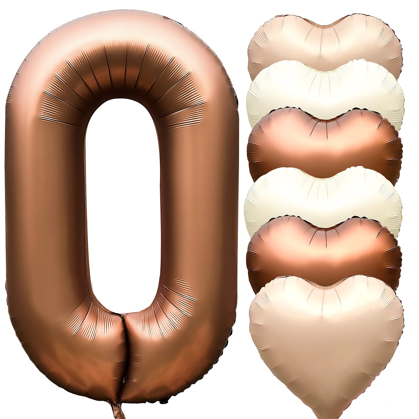 Jonhamwelbor 40 Inch Number 0 Balloon Large Size Foil Helium Big Number Balloon 0-9 Birthday Party Mylar Balloon Numbers Decor (