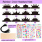 Yinder 130 Pcs Halloween Kids Party Favors DIY Crafts Crowns Set 48 Pcs Scratch Paper Crowns Headband Hats 24 Pcs Wooden Styluse