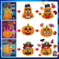 DECYOOL 36 Pack Halloween Stickers, Halloween Make a Pumpkin Face Stickers DIY Make Your Own Stickers Halloween Pumpkin Crafts S