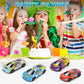 ZHFUYS 4 Pack 7 Inch Pull Back Cars Toy for Kids,Toy Cars for Kids Ages 3-8,Mini Vehicles Toy Race Cars Party Favors for Toddler