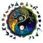 Wooden Puzzles for mature-themeds  Tree of Life Wooden Jigsaw Puzzles for mature-themeds  Wood Puzzles mature-themed  Unique Shape Wood Cut Puzzles  Birthday Gifts for Family Friend (M 11.4 * 11.4in-200 pcs)