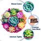 Wooden Puzzles For Adults, 200 Piece 11.14'' X 10.7'' Unique Shaped Wood Puzzle, Mandala Succulent Jigsaw Puzzles, Brain Teaser