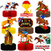 umoni 14pcs Derby Horsing Honeycomb Centerpieces Derby Horse Decorations Horse Racing Game Party Supplies Derby Party Table Deco