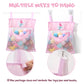 Gealaek Bath Toy Organizer Storage For Kids Mesh Bath Toy Holder With Large Capacity Multiple Hanging Options & Bottom Zipper Fo