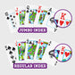 Copag 1546 Design 100% Plastic Playing Cards, Bridge Size (Narrow) Red/Blue (Standard Index, 1 Set)