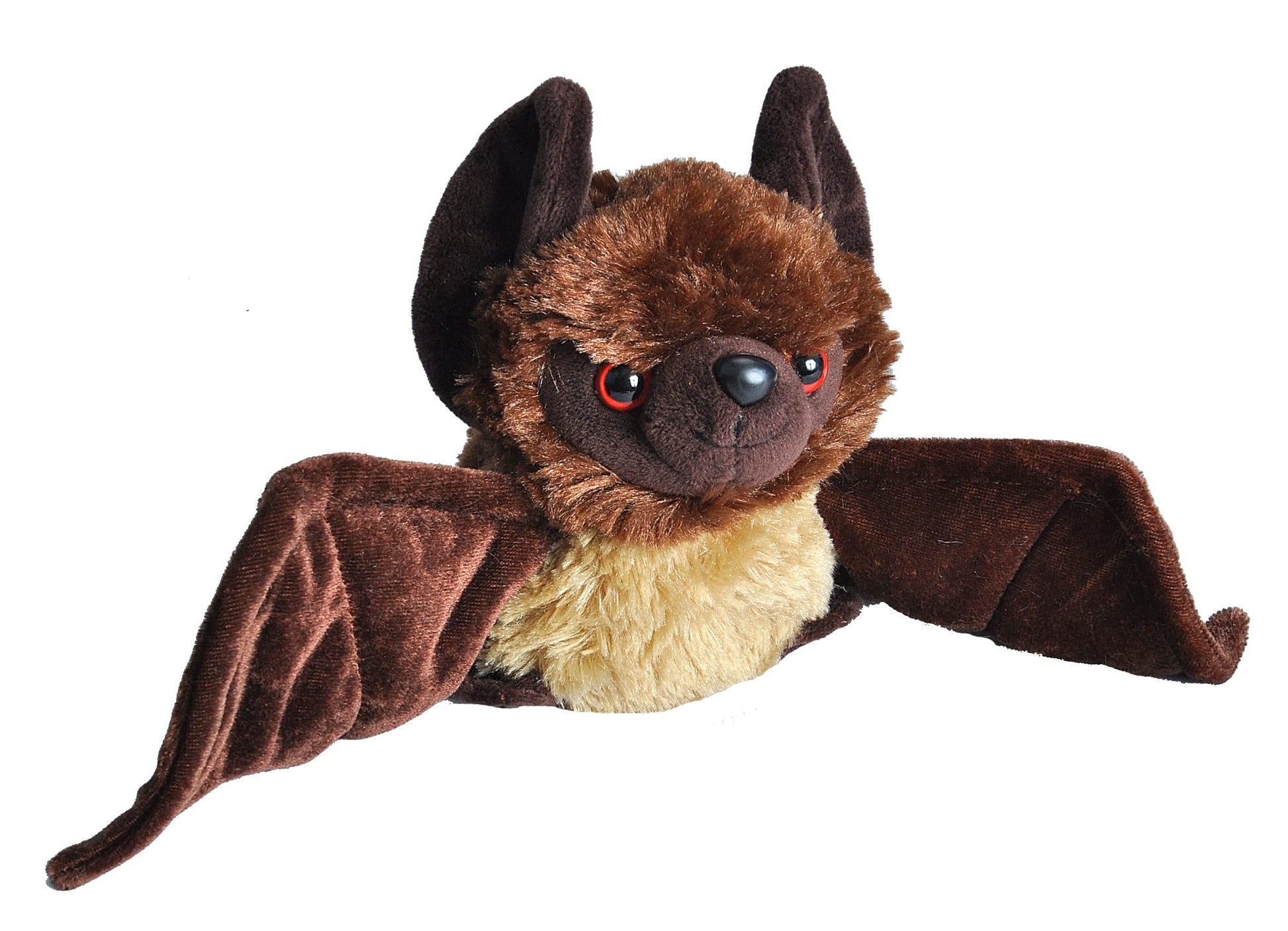 Wild Republic Bat Plush, Stuffed Animal, Plush Toy, Gifts for Kids, HUGEMS 7 inches