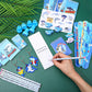 Colarr 161 Pcs Shark Party Favor Shark School Stationery Set Includes Gift Cup Notebook Pencil Sharpener Eraser Keychain Stamp S