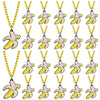 KeeStar 24 Pack Banana Necklace Party Favors for Fruit Themed Baby Shower, Birthday Party Goodie Bag Fillers,School Carnival Rew