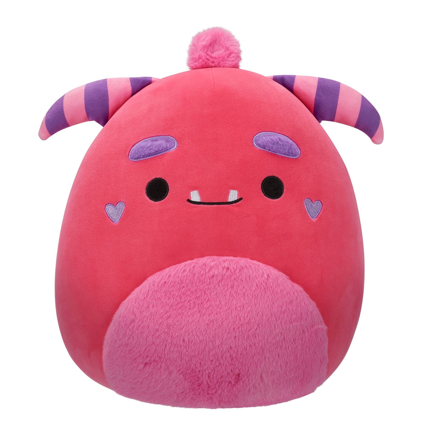 Squishmallows Original 14-Inch Mont Pink Monster With Fuzzy Belly And Heart Cheeks - Official Jazwares Large Plush