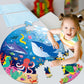 22.8 Inch Jumbo Floor Puzzle For Kids Under The Sea Large Floor Puzzle Underwater World Round Puzzles For Valentines Toddler Chi
