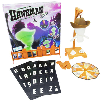 Fotorama Glow Hangman Game - Magnetic Word Guessing for Kids & Families, Green, Travel Size, Model 3136