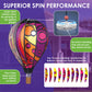 Hot Air Balloon Hanging Garden Spinner 22' - Vibrant Patriotic Design, Weather-Resistant Outdoor Decor, Durable & Lightweight For Patios, Yards, And Gardens - Eye-Catching Wind Spinner