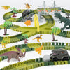 TGJH Dinosaur Race Car Track Toys for Kids, Birthday Gifts for 3 4 5 6 7 Year Old Boys Girls, 255+ PCS Dinosaur World Adventure 