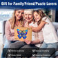 Wooden Puzzles for Adults, 300 Piece Butterfly Wooden Jigsaw Puzzles, Unique Puzzles with Beautiful Wooden Box, Challenging Puzz