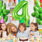 Green Number 4 Balloon 40 Inch, Big Large Foil Helium Number Balloons, Jumbo Giant Mylar Number 4 Balloons For 4 Year Old Birthd