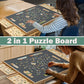 Ykhallybee 2000 Pieces Felt Puzzle Board With 4 Drawers, Cover, 2 In 1 Puzzle Board With Adjustable Tilting Stand, Portable Jigs
