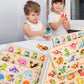 Loyuegiyo 6Pcs Toddler Wooden Peg Puzzle Toys For Age 2-4 3-5 Year Old Boys Girls,Educational Learning Sensory Toy,Puzzles For T