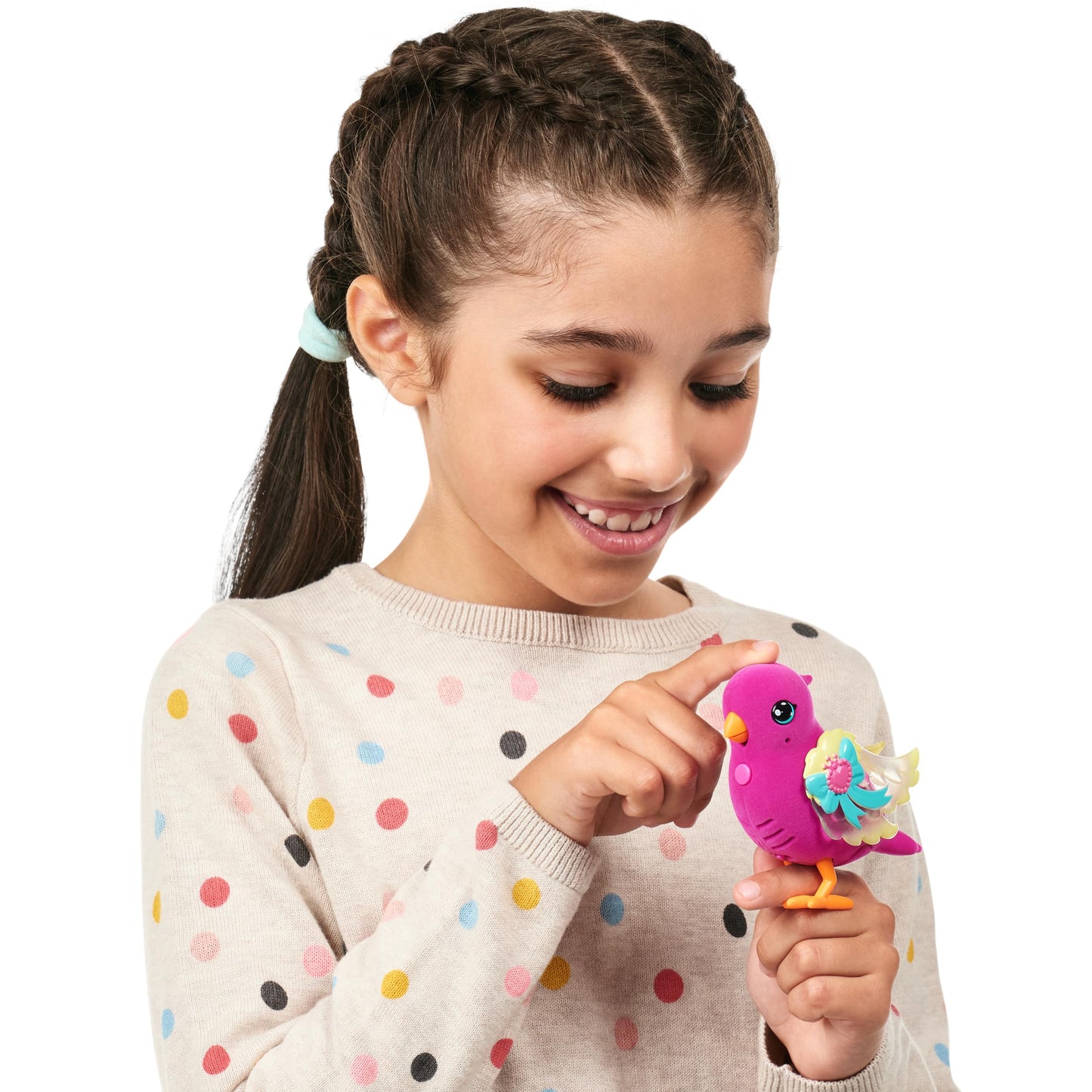 Little Live Pets - Lil Bird & Bird Cage: Tiara Twinkles, New Light Up Wings with 20 + Sounds, and Reacts to Touch