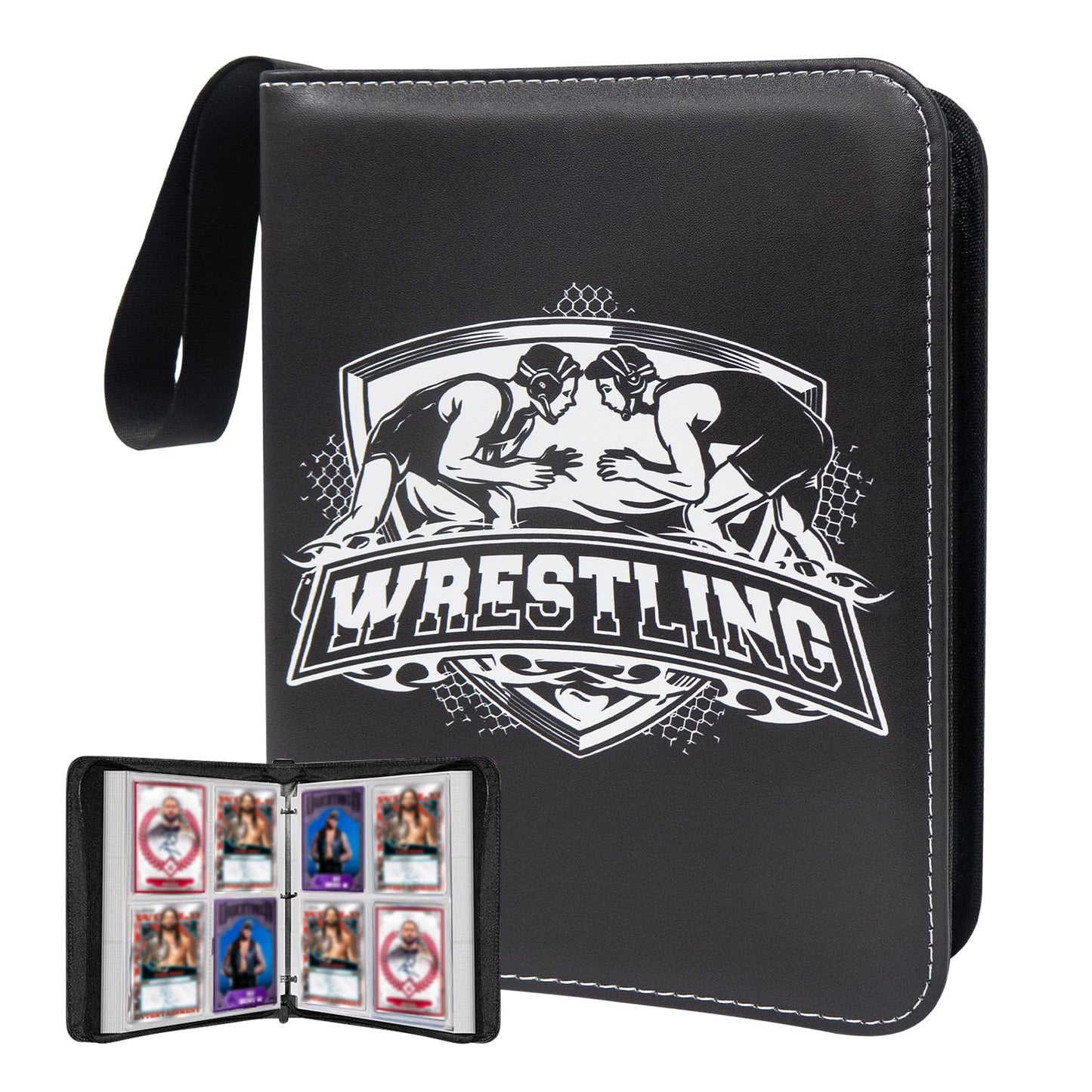 400 Pockets Card Binder for Trading Cards Portable Waterproof Storage Bag with Removable Sleeves for Sports Cards Collectors