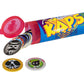 Pog Retro Kaps Neon Red Storage Tube Starter Set Game Includes: 20 Pogs & 2 Exclusive Slammers