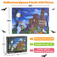 Motiloo Halloween 500 Piece Jigsaw Puzzle For Adults - Halloween Haunted Mansion Trick Or Treaters Jigsaw 14' X 20'