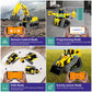 Lecpop 5 In 1 Building Toys Stem Robotics Kit, 430 Pcs Blocks Rc Robot Erector Sets, App & Remote Control Excavator Science Kits