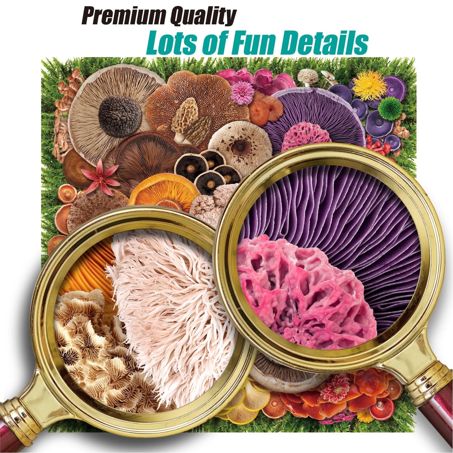 Antelope - 1000 Piece Puzzle For Adults, Mushroom - Jigsaw Puzzles 1000 Pieces, High Resolution, Matte Finish, No Dust