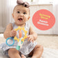 Bebe Fuerte Strong & Sunny Clip On Stroller Toy By Robin Arzon - Developmental Baby Teething Toys - Travel Toys For Infants - Te