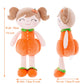 Gloveleya Dolls Halloween Pumpkin Baby Girl Gifts Plush Pumpkin Doll Soft Toys Orange 18 Inches