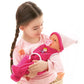Bayer Design Hello Baby Multi Function Baby Doll, 18" (46cm), Pink, Model 94682AA, Plastic Material