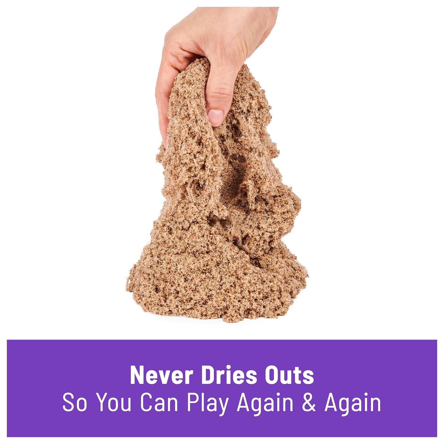 Kinetic Sand 11lb Natural Brown Play Sand for Arts and Crafts, Sandbox - Sensory Toy for Kids Ages 3+ (Model 6060996)