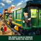Funwhole Wild West Freight Train Lighting Building-Bricks Set - Classic 4-4-0 Locomotive Model 1524 Pcs Ideas Kit for mature-themed and Teens