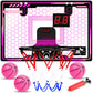 HAMSILY Indoor Basketball Hoop for Kids Girls: LED Light Over The Door Mini Basketball Hoop with Electronic Scoreboard Girl Toys