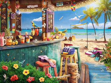 Ravensburger Beach Bar Breezes 1500 Piece Jigsaw Puzzle for mature-themeds | Unique and Relaxing Activity | enhanced Quality | Sustainable Materials | Ideal for Family Fun Time