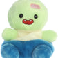 Aurora Adorable Palm Pals Brainy Zombie Stuffed Animal - Pocket-Sized Fun - On-The-Go Play - Green 5 Inches