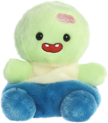 Aurora Adorable Palm Pals Brainy Zombie Stuffed Animal - Pocket-Sized Fun - On-The-Go Play - Green 5 Inches