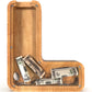 Sulevalt 12  Extra Large Wooden Letter Piggy Banks - Piggy Banks for Boys Girls Kids  Alphabet Money Banks with Initial L - Coin Banknote Bank Birthday/Christmas for Kids