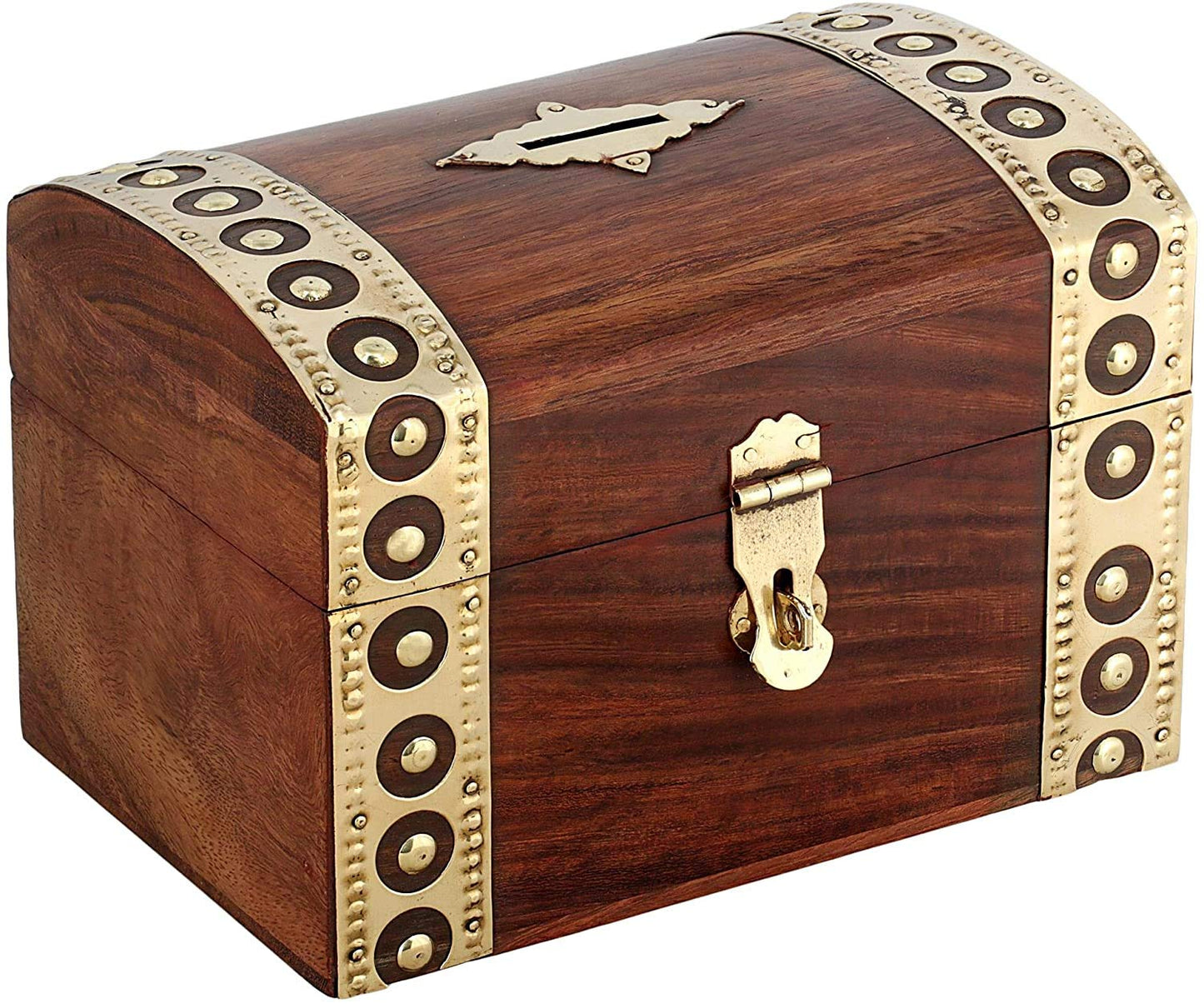 Iblay Coin Bank Money Saving Box - Banks For Kids & Adults - Wood Vacation Piggy Bank (Design_3)