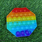 Funblast Octagonal Pop It Fidget Toy, Autism Special Needs Silicone Stress Reliever, Squeeze Sensory Toy