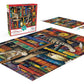 Buffalo Games Frederick the Literate 750 Piece Jigsaw Puzzle, Multicolor, 24"L X 18"W, Cardboard, Model 17077