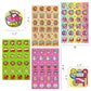 Vkpi Scratch And Sniff Stickers, 1728 Pieces Fruits And Foods Snacks Smelly Stickers, 24 Different Scents, 72 Sheets, 144 Design