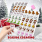 30Mm Seaside Escape Game Blocks, Mahjong Tile Game Sets With 49 Tiles 30Mm 12 Animals Pattern, Christmas Play With Kids.