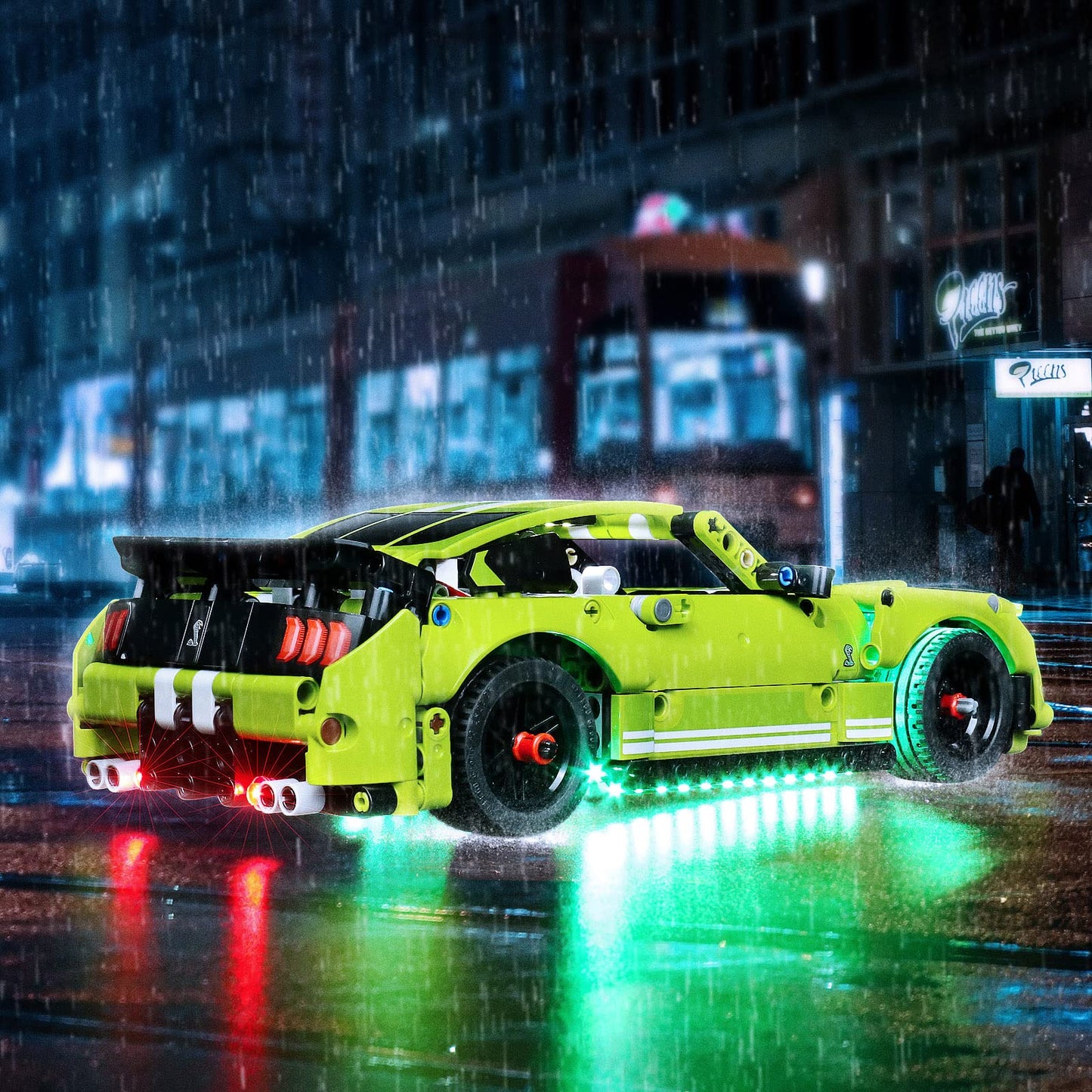 Vonado Led Light Kit Compatible With Lego Technic Ford Mustang Shelby Gt500 42138, Diy Lighting For Mustang 42138 (No Model, Onl