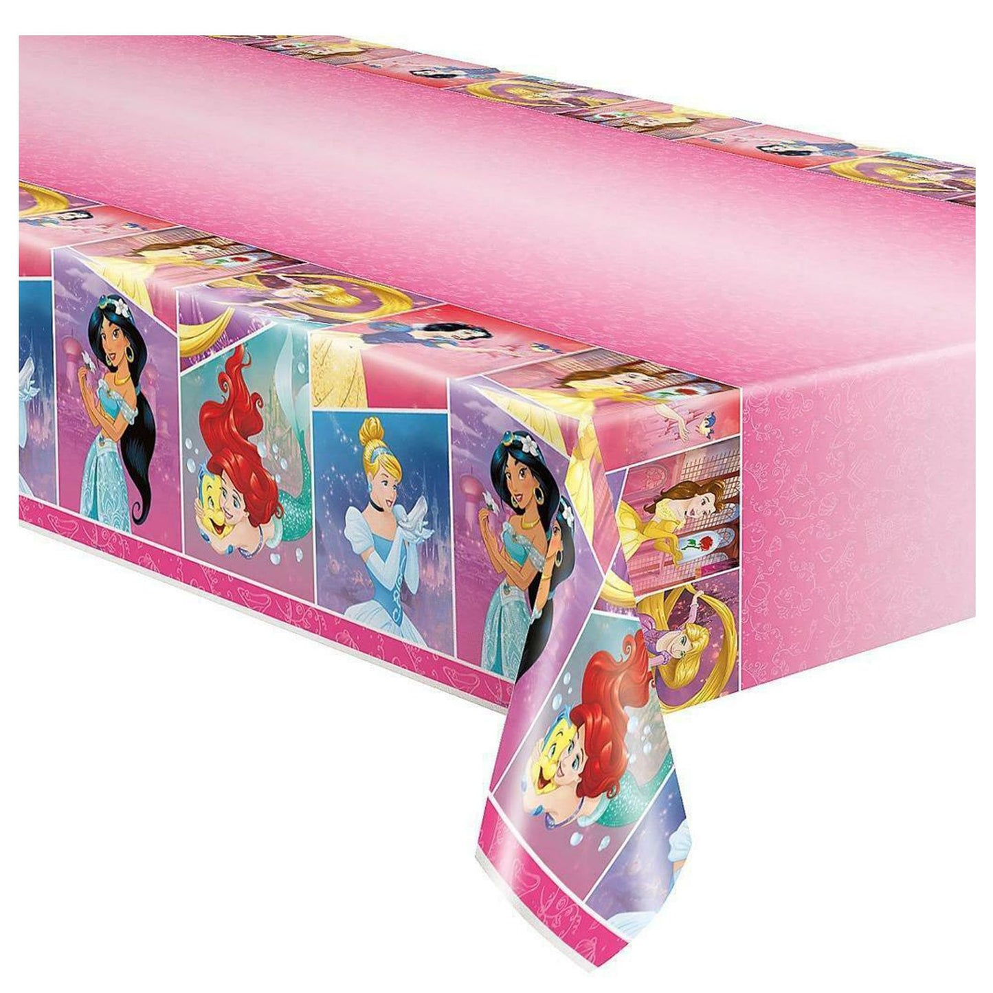 Unique Plastic Disney Princess Table Cover 54 x 84, 1 Ct.