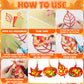 Qyeahkj 36 Set Fall Suncatchers Crafts for Kids DIY Autumn Window Tissue Paper Crafts Kit Maple Leaves Pumpkin Hanging Decor for