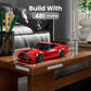 Mould King Speed Champion M8 Racing Car Building Kit with Acrylic Display Case  27072 Collectible Model Car Kits  Building Blocks Kit Racing Toy Cars for mature-themed Kids 8+(481 PCS)